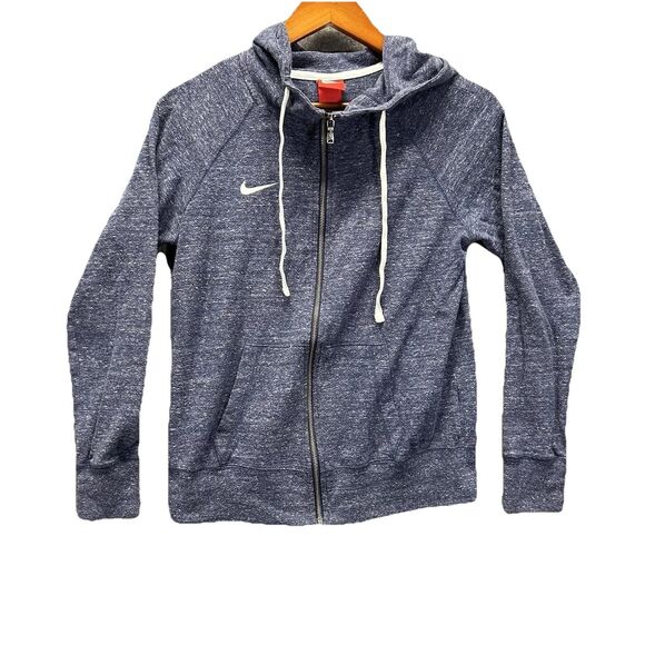 Nike Jackets & Blazers - Nike Full Zip Hoodie Jacket Women’s Small Blue Lightweight Gym Casual Workout